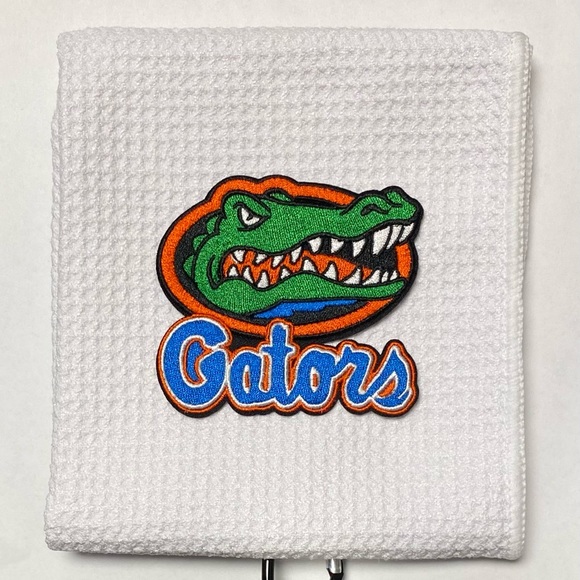 Florida Gators Seminoles Golf Towel, 12 x 20, with carabiner - Picture 3 of 7